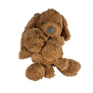 Cloud Island Puppy Dog Baby‎ Mom Plush Rattle Set Lovey Doll Target CLEAN